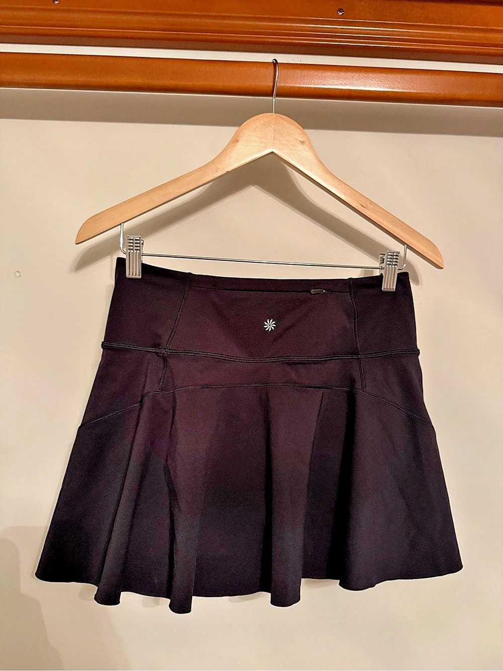 Athleta Ace Tennis Skort 13.5" Black Size Small